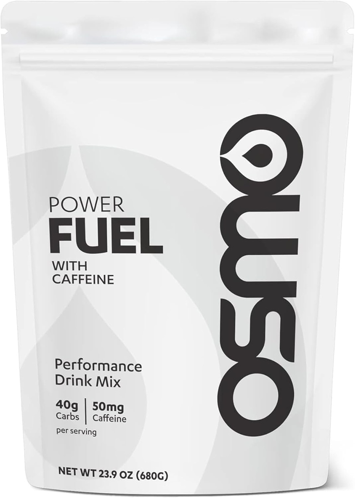 Osmo Power Fuel with Caffeine - Ogļhidrātu pulveris Ietver klasteri Dekstrīns, Nātrijs un fruktoze, Ātra Absorbcija un degvielošana, Nav kuņģa distress, Visas dabas sastāvdaļas, Neitrāls Uzliesmojums - 16 Pakalpojumi