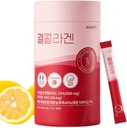 LEMONA oficiālais Kyul kolagēns, korejiešu Vital Marine kolagēna peptīdi Pulveris 500 mg sievietēm ar C vitamīnu matu augšanai, nagu, ādas, kaulu un locītavu veselībai Zema molekulārā (60Stick*2g, Lemon Flavor)
