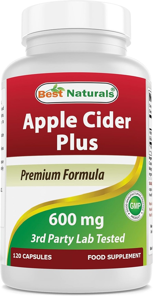 Labākā dabas Apple Sidra Etiķis Plus 500 Mg Kapsulas, 120 Skaits