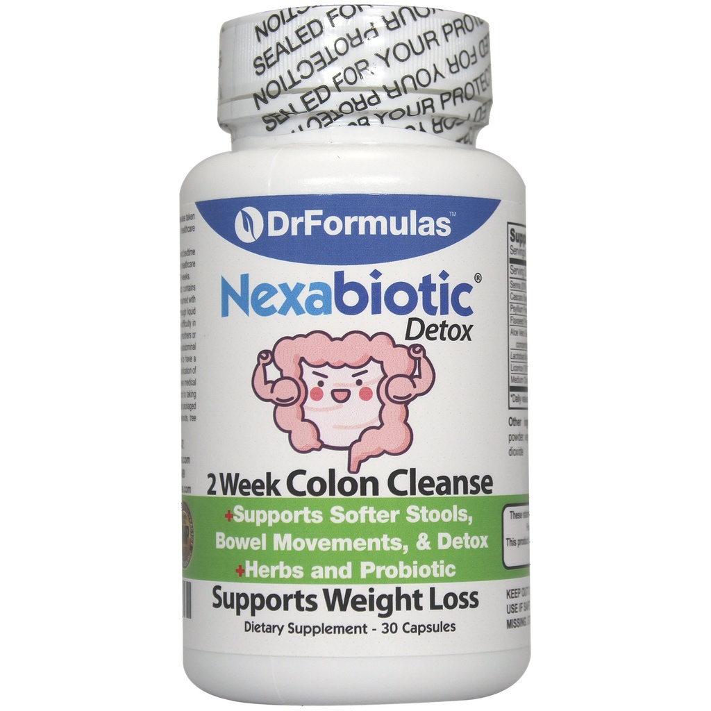 DrFormulas Probiotikas sievietēm Svara zudums ; Vīrieši un sievietes Colon Cleanse Detox ; Nexabiotic 2 Nedēļa Ātri un ātri tabletes, Diēta bagātinātāji (Not Tea)