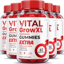 (5 Pack) Vital Grow XL Gumies - maksimālā stipruma Formula - Vial Grow XL Extreme Strength Formula, Vital Grow XL Atsauksmes, Kopumā Daily Health Support 1000mg Maksimālais labsajūtas papildinājums (300 Gumies)