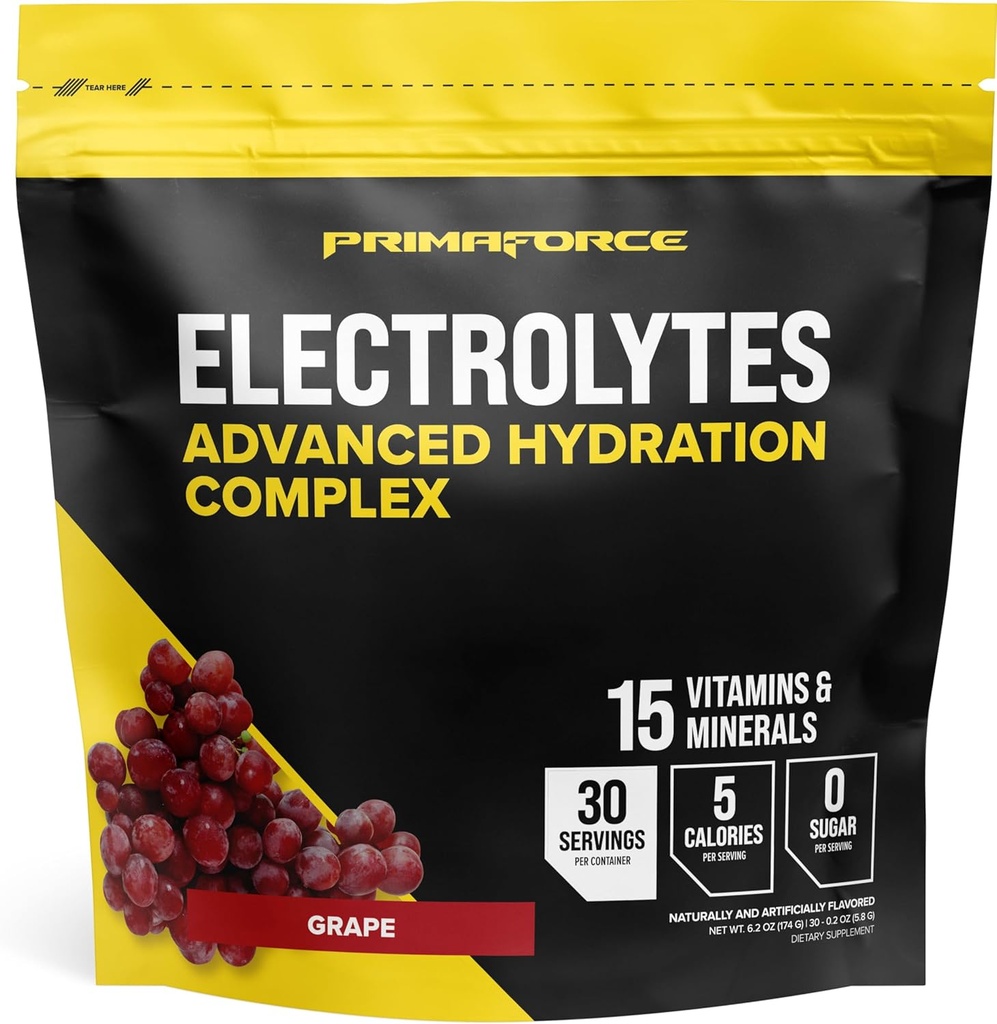 Primaforce Electrolytes Advanced Hydration Complex Packets (30 Servē) (Grape)
