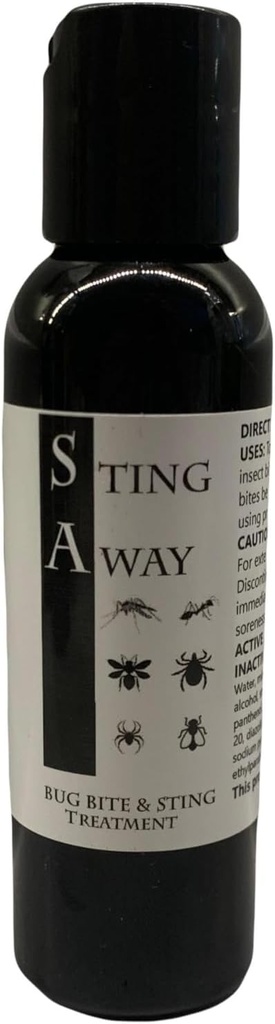 Bug Bite un sting ārstēšana : sāpes + nieze Reliefs, 2 Ounce (1 iepakojums), melna