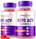 (2 iepakojumi) Ultra Quick Keto ACV Gummies, UltraQuick Keto+ACV Svara zaudēšanas atbalsts, Premium Keto Plus ACV Formula, Dabīgs Apple Sidra Etiķis, Oficiālais Gomitas Atsauksmes (120 Gumijas)