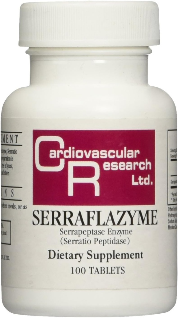 Kardiovaskulārie pētījumi Serraflazyme tabletes, 100 Skaits