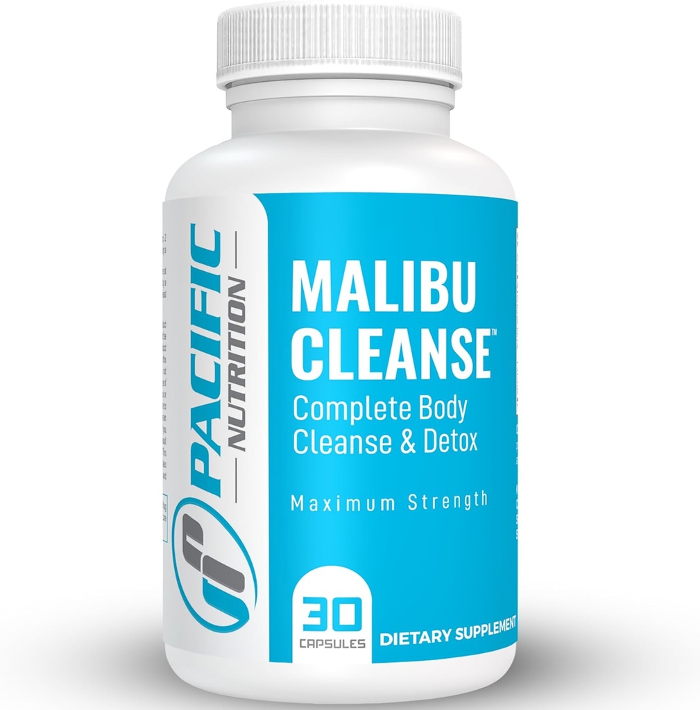Malibu tīrīt - 15 dienu tīrīšanas - Gut and Colon Support - Advanced Gut Cleanse Detox for Men & Women Cascara Sagrada Bark, Aloe Vera, Psyllium Husk, Pro-Biotics - ražots ASV