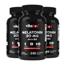 Melatonīns 20 mg - 240 Ātri izšķīdiniet tabletes - Bez zālēm - Dabīgais berzis Flavor - Veģetārs, ne-GMO, bez lipekļa 240 Skaits (iepakojums no 3)