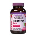 Bluebonnet Nutrition EarthSweet Melatonin 5 mg Ātri iedarbojieties Ātri Atslābināt Nakts relaksācija & Atpūtas Miega atbalsts - Miega atbalsts - Bez lipekļa, Vegan - Aveņu Flavor - 120 košļājamās tabletes