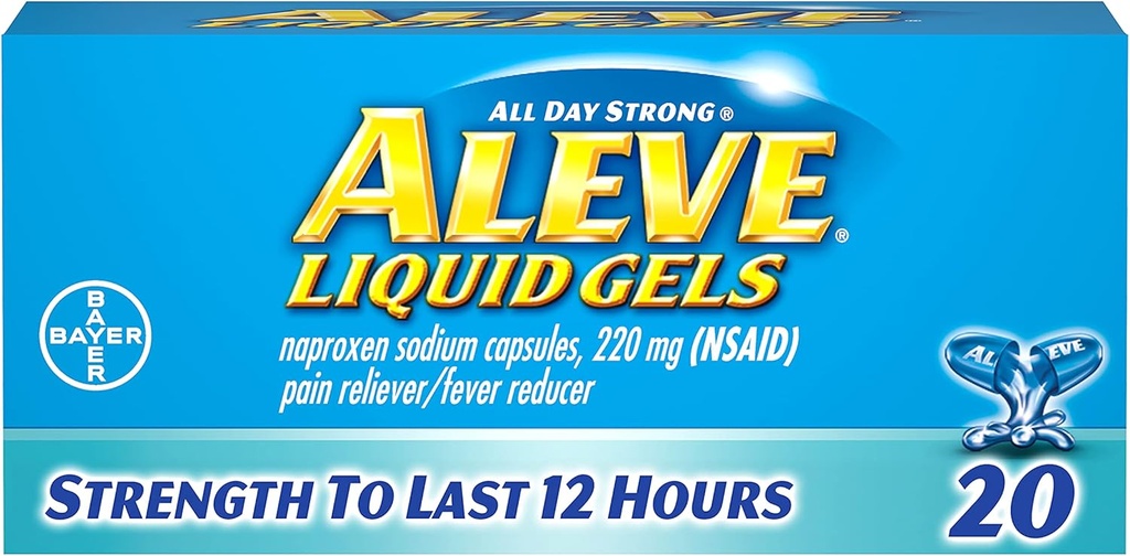 Aleve Liquid Gels 20 ea (4. iepakojums)