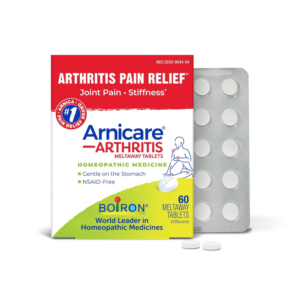 Boiron Arnicare Artrīts Tabletes artrīta sāpju atvieglošanai, locītavu sāpīgums, un reimatiskas sāpes - 60 skaitļa