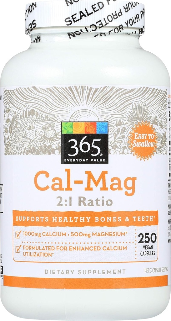 365 pēc Visa pārtikas tirgus, Cal-Mag 2:1 attiecība, 250 Skaits
