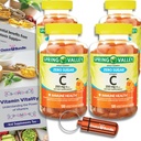 Izvēles Bundle Spring Valley Zero Cukurs Vitamīns C Gumies Diētiskā Papildinājums 250 mg 120 Ct 4 pk (480 Kopā) + Vitamīnu Guide & Pill Konteiners (6 Vienības)!