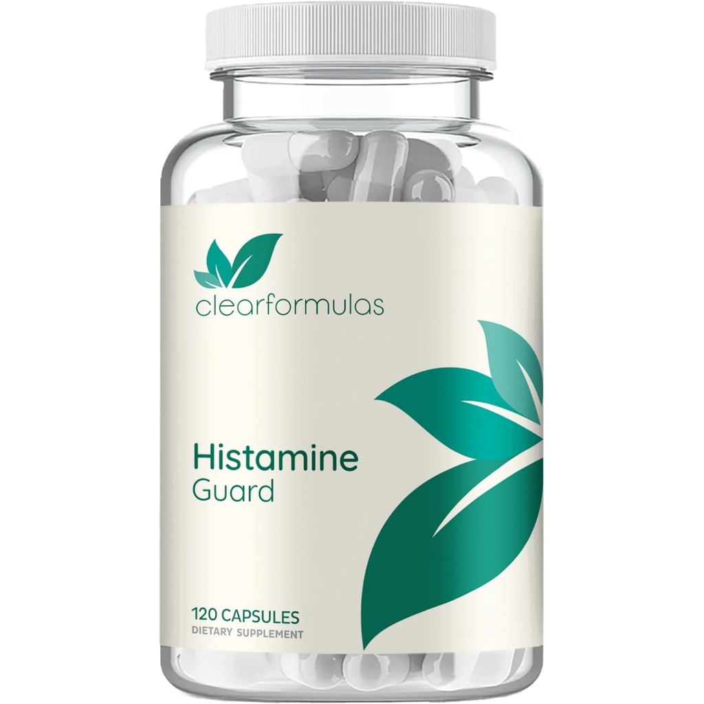 Histamīna gvarde Imūnās atbalsta papildinājums - Herbal Sinus Respiratorās un immunitātes Support Histamīna blokators ar stinging Nettle C vitamīna Bromelain un Quercetin Complex - ne-Drowsy (120 kapsulas)