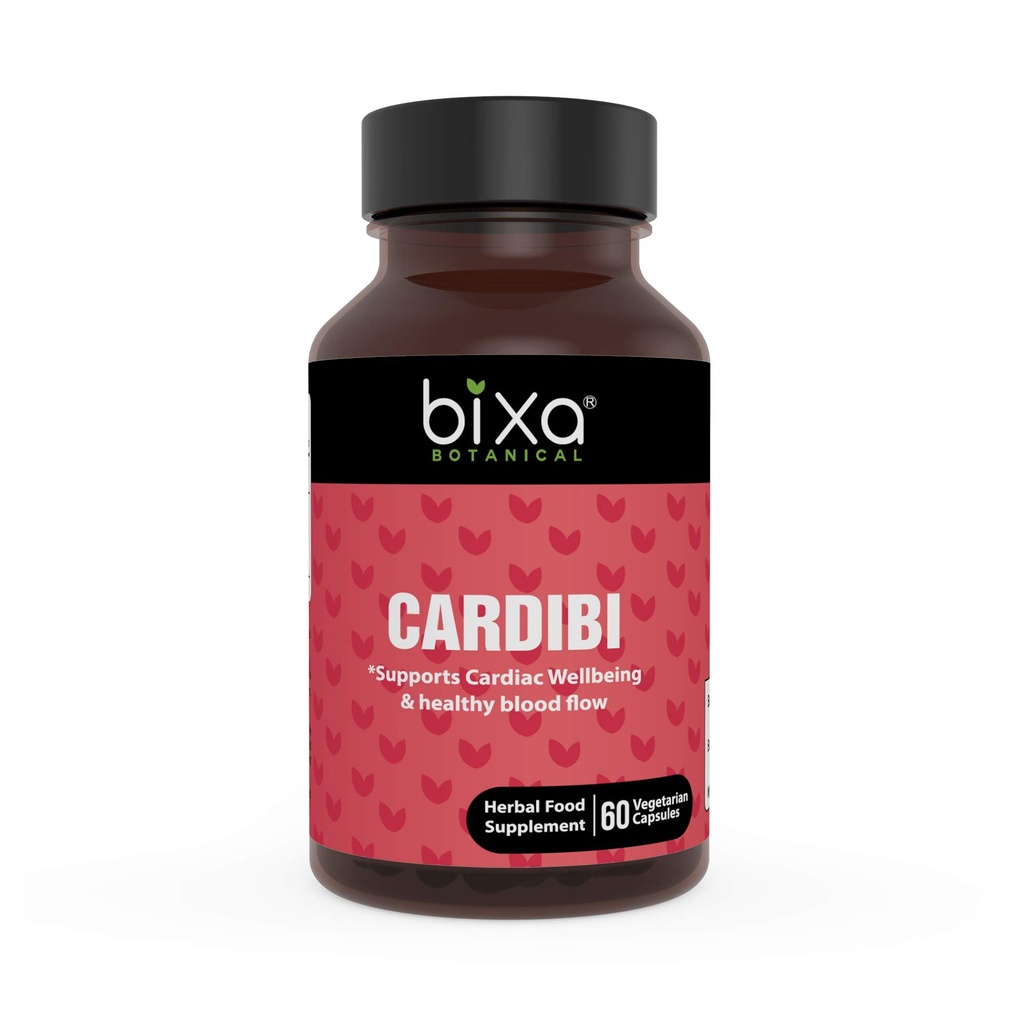 Ayurvedic Natural Herbal Papildinājums CARDIBI kapsulas Pure autentic Premium Quality 60 Veg Capsules (450mg) (ar Arjuna, Guggul, Punarnava, Trikatu pulveri un ķiploku ekstraktu)