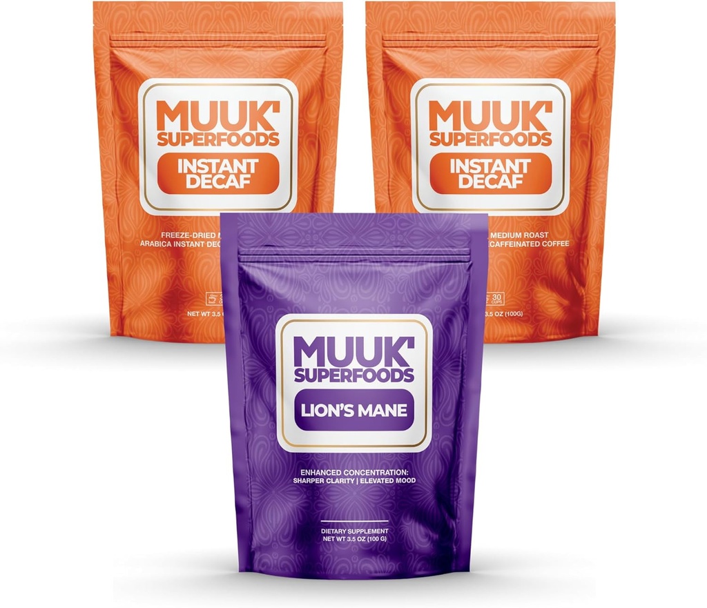 MUUK' SUPERFOODS ; Dekafs Sēņu kafijas paka