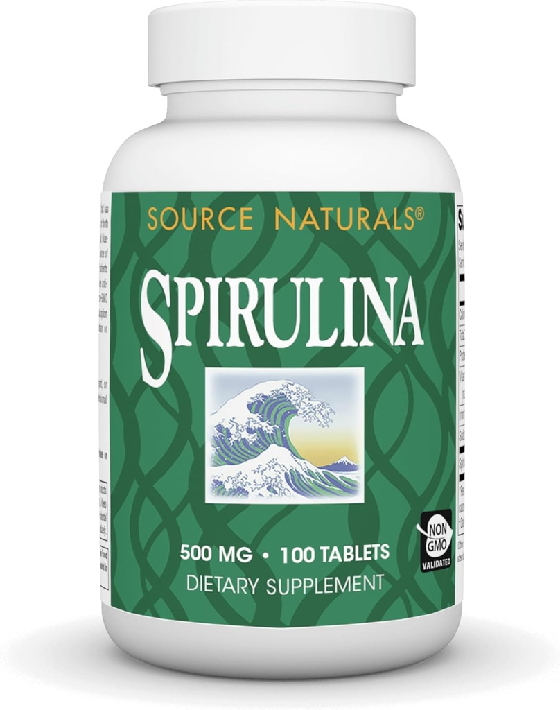 Avots Naturals Spirulina - Imūnsistēmas atbalstam - 100 tabletes
