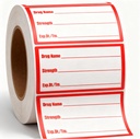 500Pcs Zāļu nosaukums Etiķete Uzlīmes Zāļu Stiprums Uzlīmes 1x2 Inch-Veterinārijas Instrukcijas Etiķetes Atgādinājuma Etiķetes