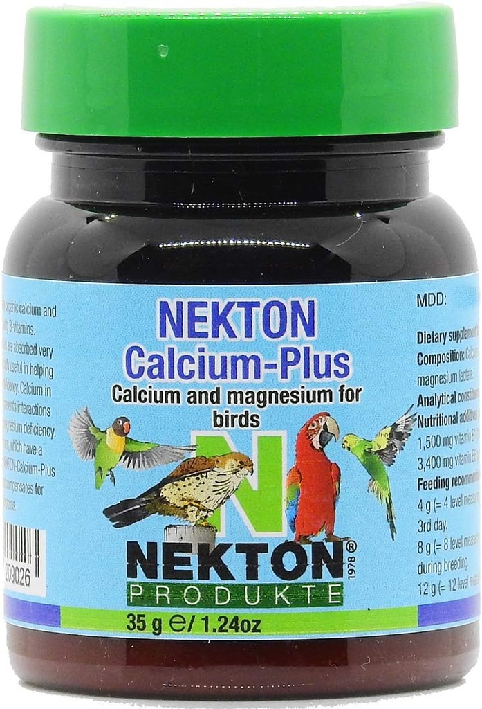 Nekton Kalcijs Plus - kalcijs ar magniju un vitamīniem 35g/1,23oz