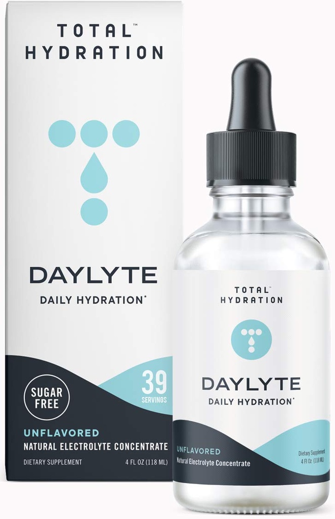 Dailyte Elektrolītu pilieni, Neuzliesmojošs, bez cukura Daily Hydration Papildinājums ar magniju, Kalcijs, & Cinka (39 Pasniedz)