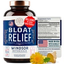 Bloat Relief Probiotikas un Gremošanas Fermenti - Anti Bloating Turmeric, Fenhelen, Bromelain IBS Papildinājums - Detox Debloat Kapsulas Gāze - Bloating Relief sievietēm un vīriešiem - 30 Gut Health Tabletes