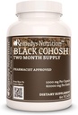 Remediy uzturs Black Cohosh -1000 mg, 60 Vegan kapsulas Herbal Diētiskā papildinājums - Divu mēnešu piegādes