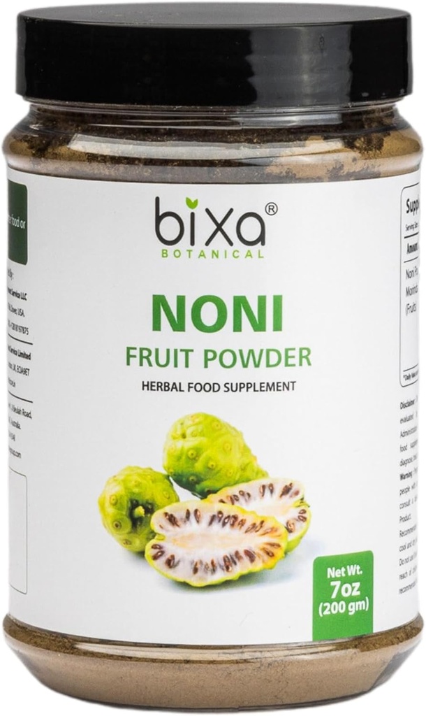 Biksa BOTANIC Ayurvedic Natural Herbal Papildinājums Noni Pure Authentic Premium Quality (Morinda Citrifolia) 7 Oz / 200g
