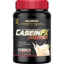 ALLMAX Casein-FX Protein, Vanilla - 2 lb - 25 Grams Slow-Release Protein Per Scoop - Zems Carb & Nulle Pievienots cukurs - aptuveni 27 Kalpo