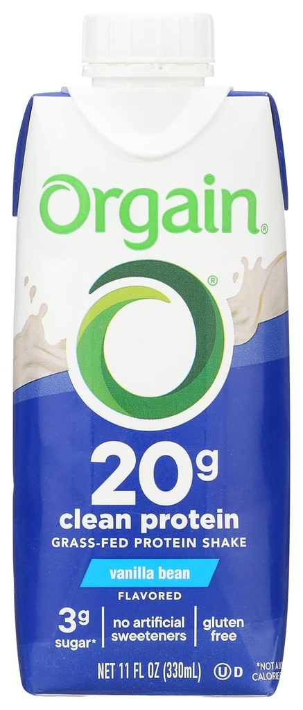 Orgain Whey Protein sakratīt Vanilla Bean, 11oz