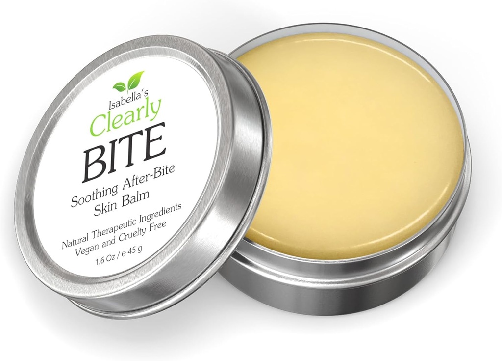 Isabella ir skaidri BITE nomierinošas pēc Bite anti nieze Balm       ; ātrs atvieglojums no insektu bites ; Dabisks Ziede ar Aloe Vera, Piparmētra, Calendula ; Vegan, Cruelty Free, Ražots ASV