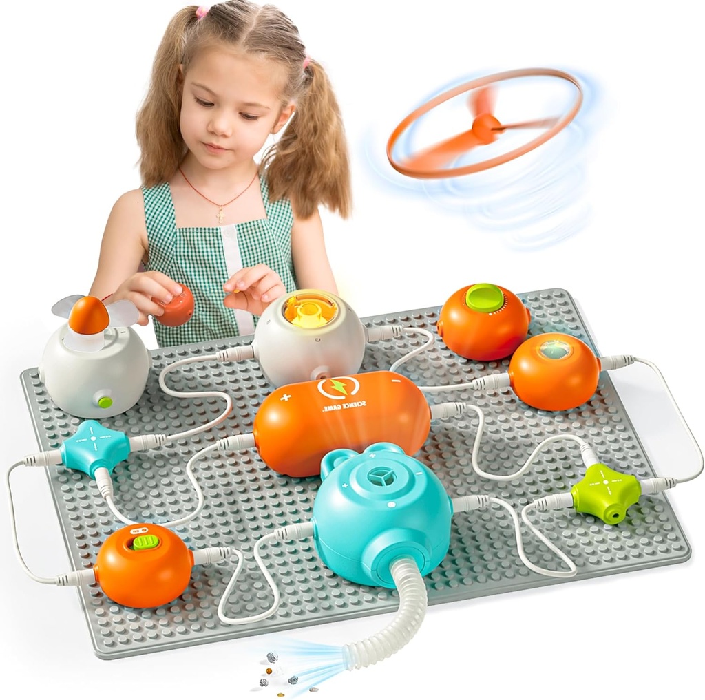 Science komplekti bērniem - STEM komplekti bērniem, Elektronika Exploration Kit, 140+ Projekti, 10+ ķēdes daļas, STEM izglītojošas rotaļlietas dāvanas bērniem meitenēm laikmets 3 4 5 6 7 8 9 10 11 12