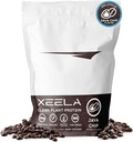 XEELA Augu bāzes Vegan Olbaltumvielu pulveris - neatkarīgi pārbaudīts - 25g augsts proteīns, pīļu proteīns vīriešiem un sievietēm - Vitamīni un minerālvielas, neĢMO, bez piena un glutēna, ar zemu oglekļa saturu un zemu tauku saturu (Java Chip)