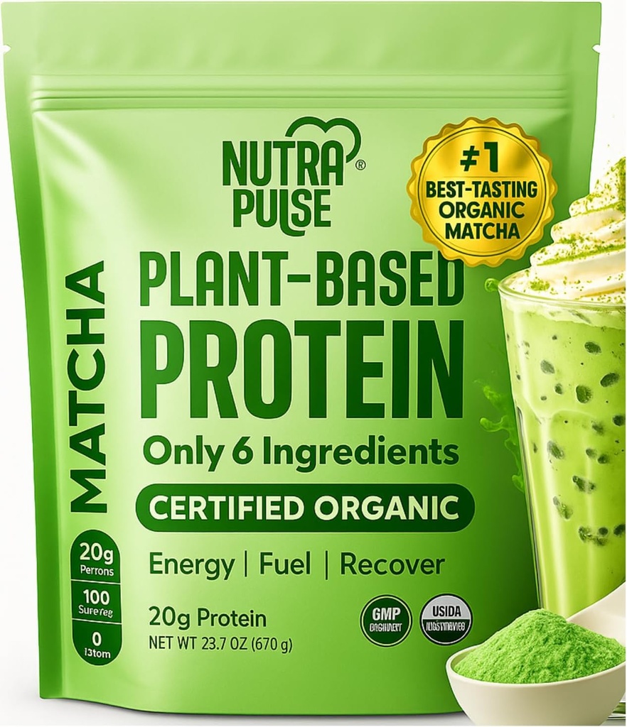 Vegan Protein pulveris – 20g Organic augu bāzes proteīns – Zems Karbs, bez lipekļa, bez sojas, bez piena – bez cukura, bez mākslīgiem saldinātājiem – Gludeklis, Cepšana un gatavošana Draudzīgi – 1 iepakojums