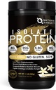 DABAS MĒRĶA Izolāts Sūkalu olbaltumvielu pulveris Vanilla, 25g Olbaltumvielas ar zemu ogļhidrātu bez cukura un lipekļa bez, 5.5g BCAA, bagātas ar Fibers & Minerals, 1.1 mārciņa, 16 Kalpo
