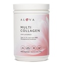 Alaya multikolagēna pulveris - tips I, II, III, V, X Hidrolizēti kolagēna peptīdi Proteīna pulvera papildinājums ar MSM + GC (neuzliesmojošs) (40 Kalpo)