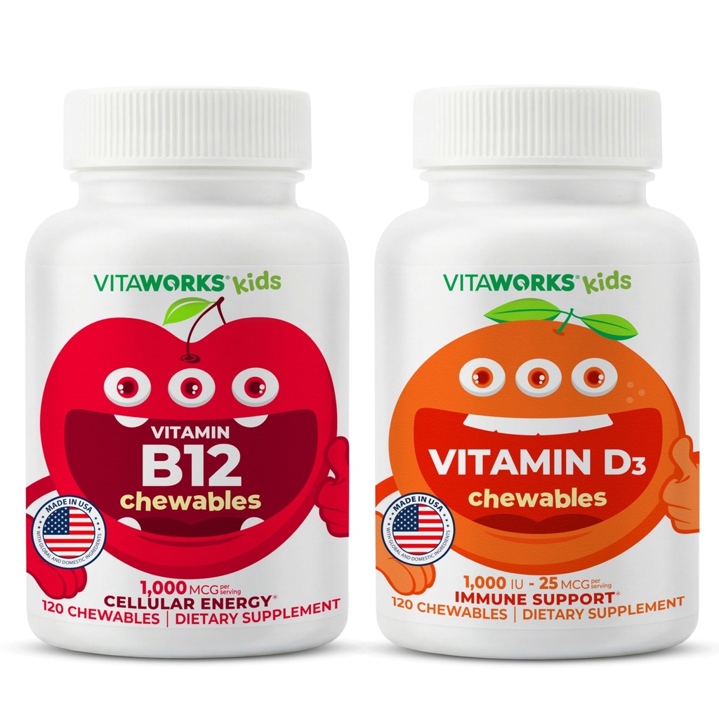 B12 vitamīna košļājamās vielas + D3 vitamīns 1000 SV košļājamās vielas