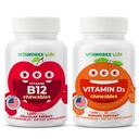 B12 vitamīna košļājamās vielas + D3 vitamīns 1000 SV košļājamās vielas