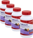 Leader kalcija vitamīns D3 Plus minerālvielas, kaulu veselības papildinājums ar magniju un cinku, atbalsta spēcīgus kaulus un zobus, uzlabota absorbcija, ķiršu, apelsīnu un augļu pūderis Flavor, 60 košļājamās cilnes 4-Pack