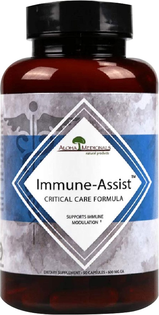 Aloha zāles Imūnās palīgvielas kritisko aprūpi Formula, Organic sēņu papildinājums, Imūnās atbalsta papildinājums ar 7 sēņu ekstraktiem, iepakojumā 1, 90 kapsulas Katra