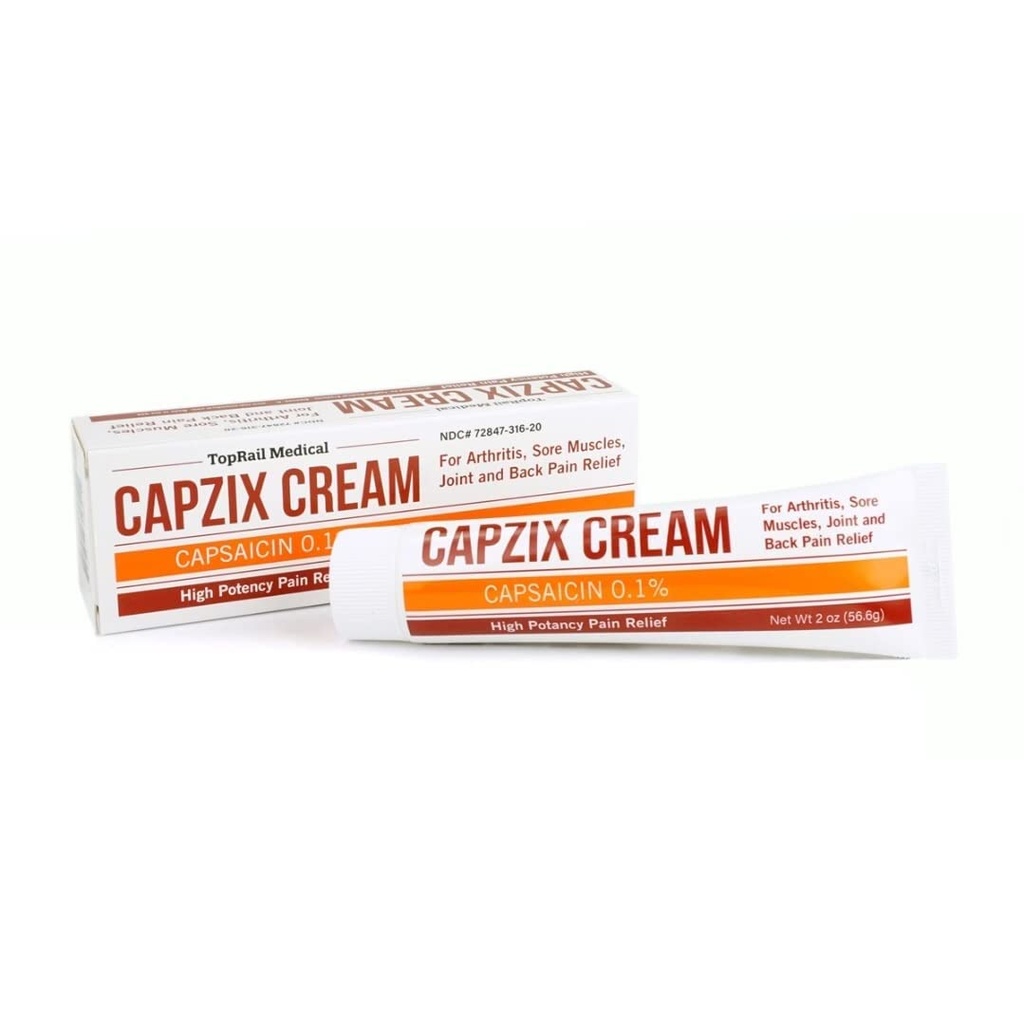 sāpju remdēšanai 2 OZ kapsaicīns. 1% Augsta potence / maksimālā stipruma