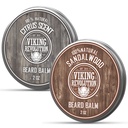 Viking Revolution Citrus un Sandalwood Beard Balza - sviests ar argana eļļu, softeners ar Jojobas eļļu, Mitrinošs ar bišu vasku - vaska vīriešiem ar mango sviestu (2oz, 2 iepakojumi)