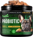 Probiotikas suņiem - Gremošanas Fermenti Gut Flora, Gremošanas veselība, Imūnās sistēmas - Caureja Atbalsts, Niezoša āda, Alerģijas - Ķirbju, Linsēklu milti, Papaya pulveris - probiotikas košļājamās rotaļlietas suņiem