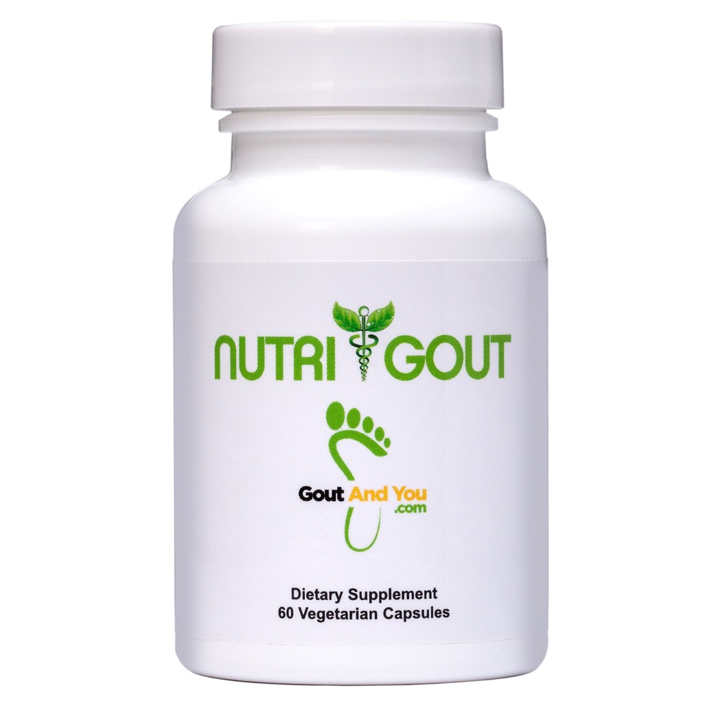 NutriGout Uric Acid Tīrīšanas Papildinājums w/Turmeric, Selerijas sēklas, Bromelain, Piena dadzis, Dandelion un Chanca Piedra, 60 Vegetarian kapsulas 500 mg Katra