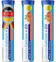 Vācu kalcijs + D vitamīns Putojošās tabletes 60 Pasniedz Orange-Grape fruit Aromāts - 500 mg Kalcijs, 2,5 μg D3 vitamīns - T&D Pharma – Ražots Vācijā