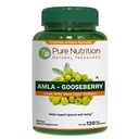Pure Nutrition Amla Extract 1000mg (ekvivalents 8000mg Amla augļu pulvera) NeĢMO -  - 120 Veg Caps.
