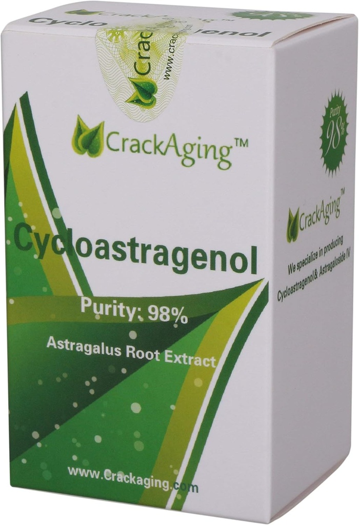 Cracaging Super-Absorbcija Cikloastragenols 98% Anti-Aging Papildinājums - Telomere Uztura 10mg 60 Veggie kapsulas 2 pudelēs