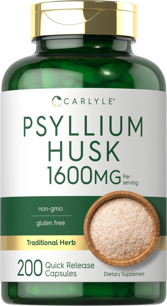Carlyle Psyllium Husk Kapsulas 1600mg 