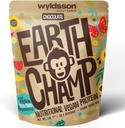Vegāna proteīna pulveri (1kg) - 28 Servējumi - EarthChamp by Wyldsson - augu izcelsmes šokolādes proteīna pulveris Shake - bez piena piedevas - bez laktozes (hoc)