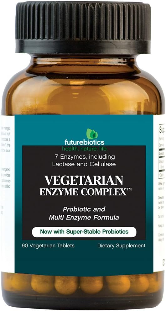 Futurebiotics Veģetārs enzīmu komplekss, 90 tabletes