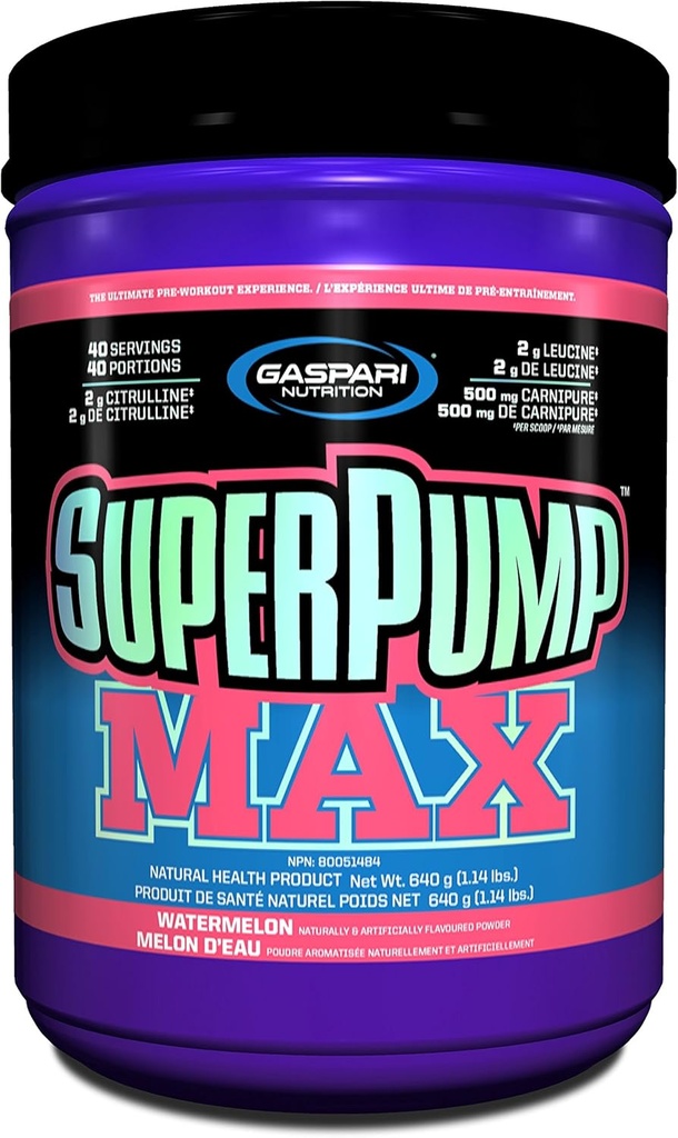 Gaspari Nutrition Superpump Max, arbūzs, 1.41-putekļi